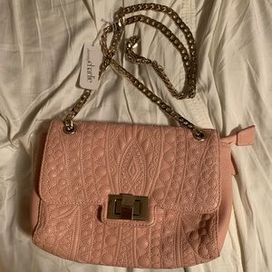 Blush crossbody bag
